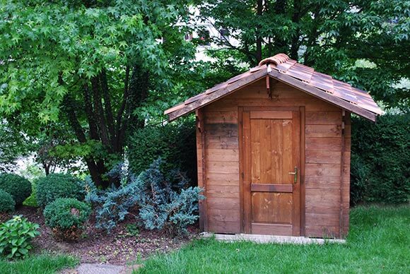 exterior wood oil used on garden shed